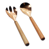 Wood Handle Salad Set S/2